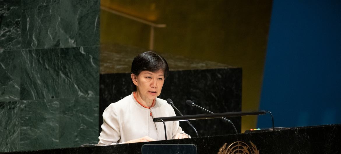La Haute-Représentante pour les affaires de désarmement, Izumi Nakamitsu.