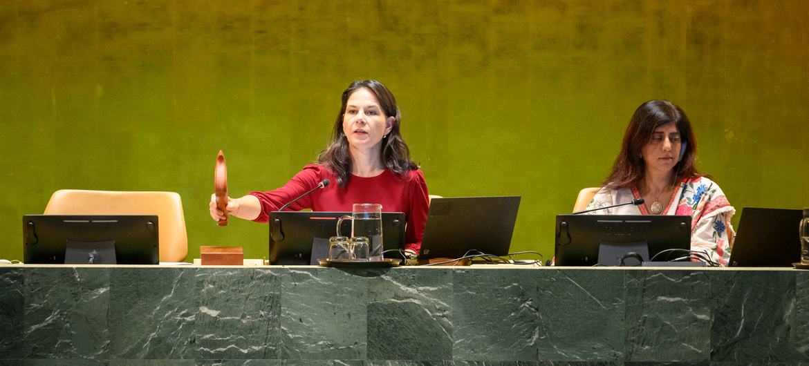 Annalena Baerbock, President of the General Assembly, closes the general debate of the Assembly’s 80th session.