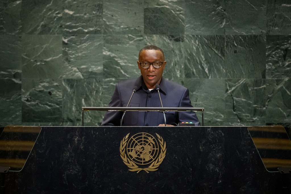 Edouard Bizimana, Waziri wa Mambo ya Nje na Ushirikiano wa Kikanda wa Burundi, akihutubia mjadala mkuu wa mkutano wa 80 wa Baraza Kuu la UN.