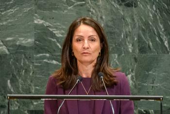 Ambassador Christina Markus Lassen of Denmark addresses the general debate of the General Assembly’s 80th session.