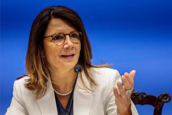 A diretora executiva da COP30, Ana Toni, durante coletiva sobre o lançamento da Carta da Presidência da COP30