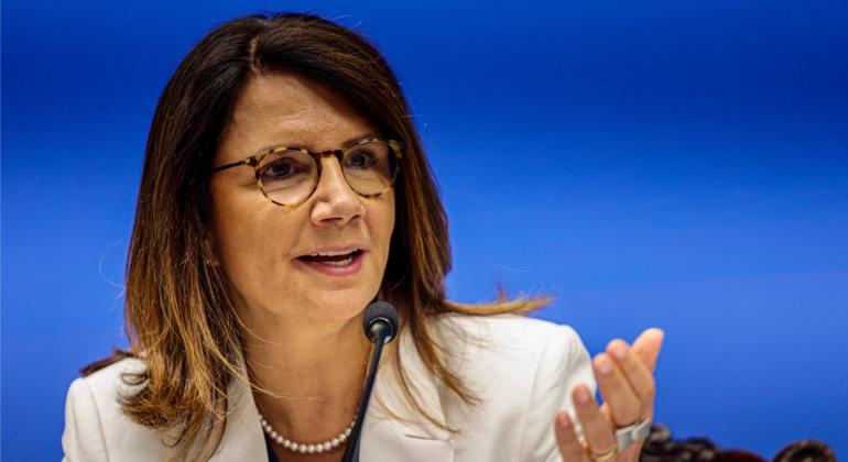 A diretora executiva da COP30, Ana Toni, durante coletiva sobre o lançamento da Carta da Presidência da COP30 A diretora executiva da COP30, Ana Toni, durante coletiva sobre o lançamento da Carta da Presidência da COP30