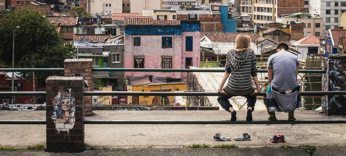 Bogotá, Colombia's capital city. Bogotá, Colombia's capital city.
