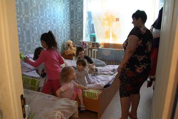 В холодный и снежный мартовский день Ирина Булат прибыла в Молдову с восьмью детьми в возрасте до 18 лет