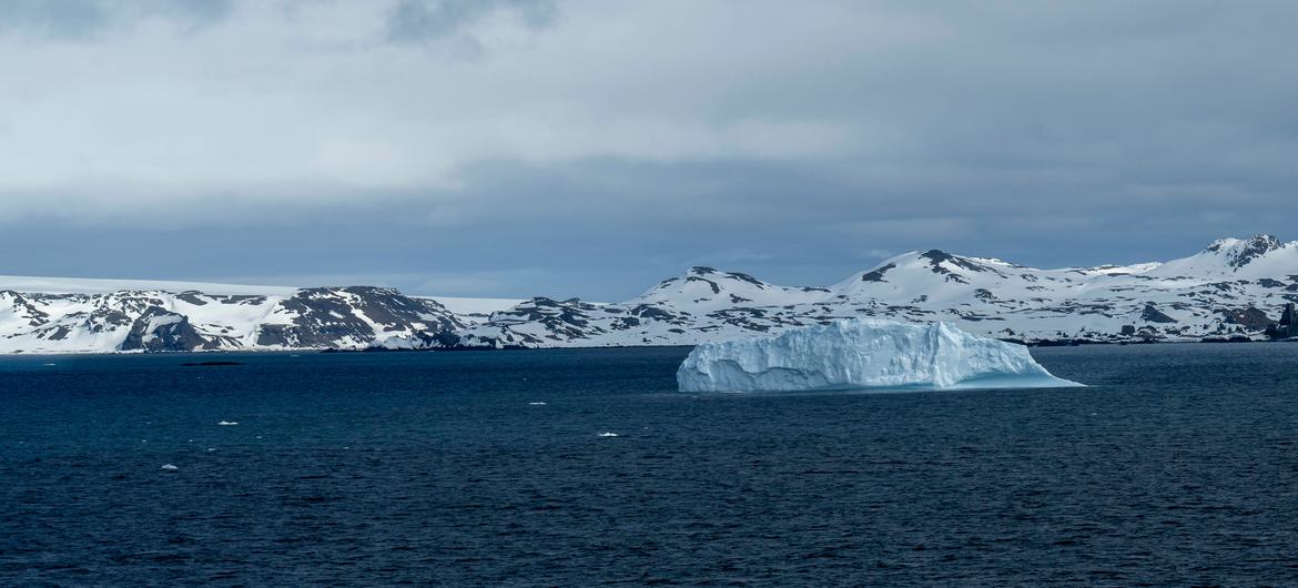 Ледники Антарктики.