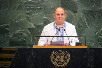 Постпред Республики Молдова при ООН обращается к Генассамблее. 