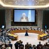联合国中东和平进程特别协调员文内斯兰通过视频连线在安理会发言。