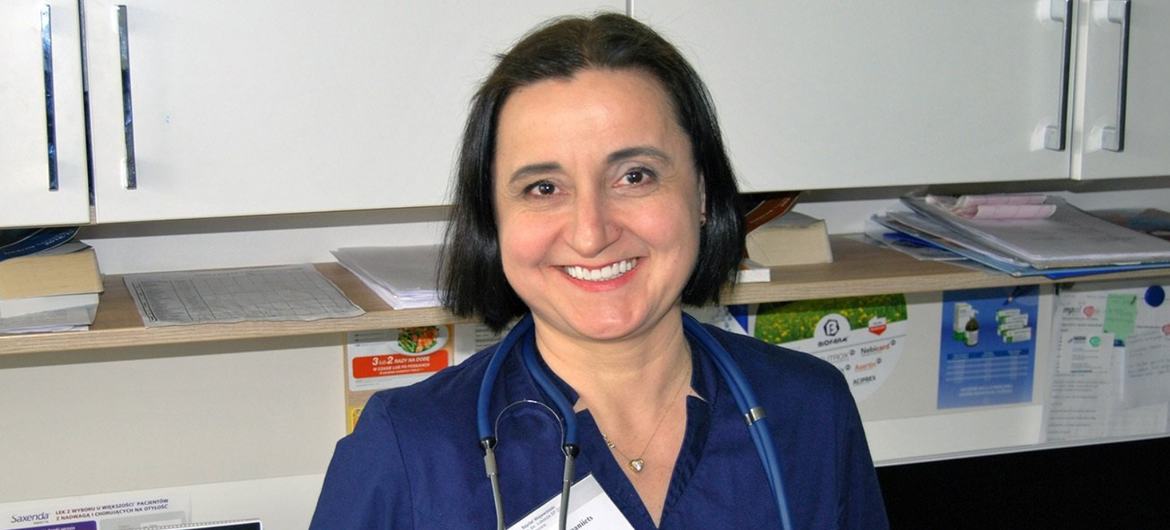 Доктор Ольга Компаниец, нефролог из Киева, работает сейчас в одной из больниц в Польше  