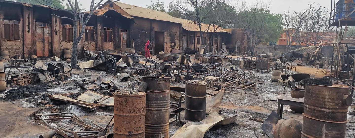 The Al-Imam Al-Kadhim School in Al-Geneina City, West Darfur state, which had been serving as an internally displaced persons (IDP) shelter, was burned to the ground amidst the ongoing crisis in Sudan.
