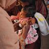 Un enfant testé pour la malnutrition à Khartoum, la capitale du Soudan
