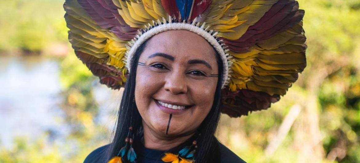 A secretária de Estado dos Povos Indígenas do Pará, Puyr Tembé