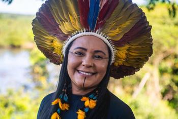 A secretária de Estado dos Povos Indígenas do Pará, Puyr Tembé