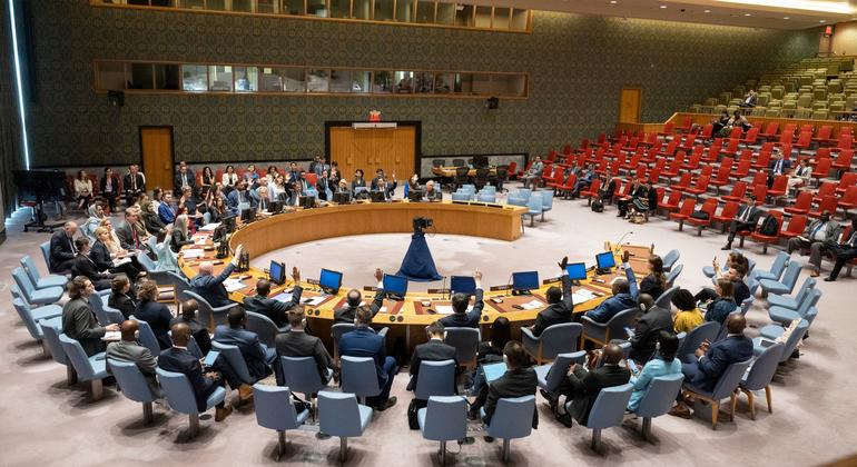 Imagen de una votación en el Consejo de Seguridad