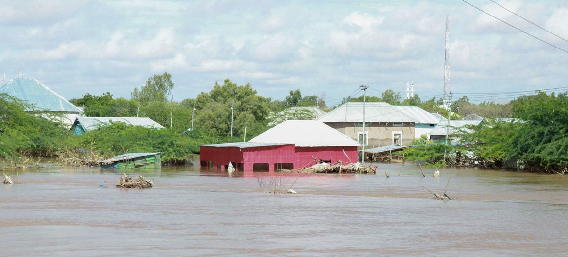 File photo from May 2023 when Beledweyne town was flooded after the Shabelle River burst its banks.