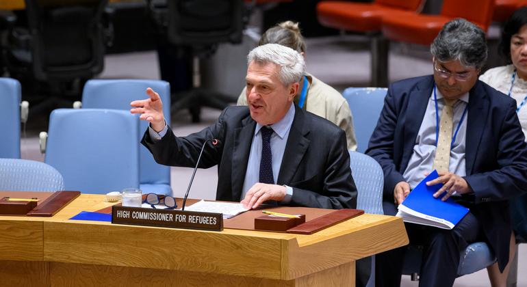 Security Council Hears Briefing by United Nations High Commissioner for Refugees