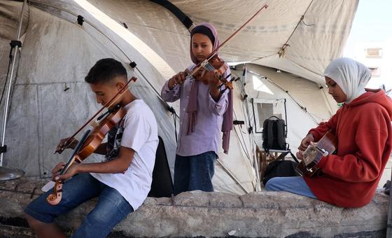 Songs of hope rise from Gaza’s ruins