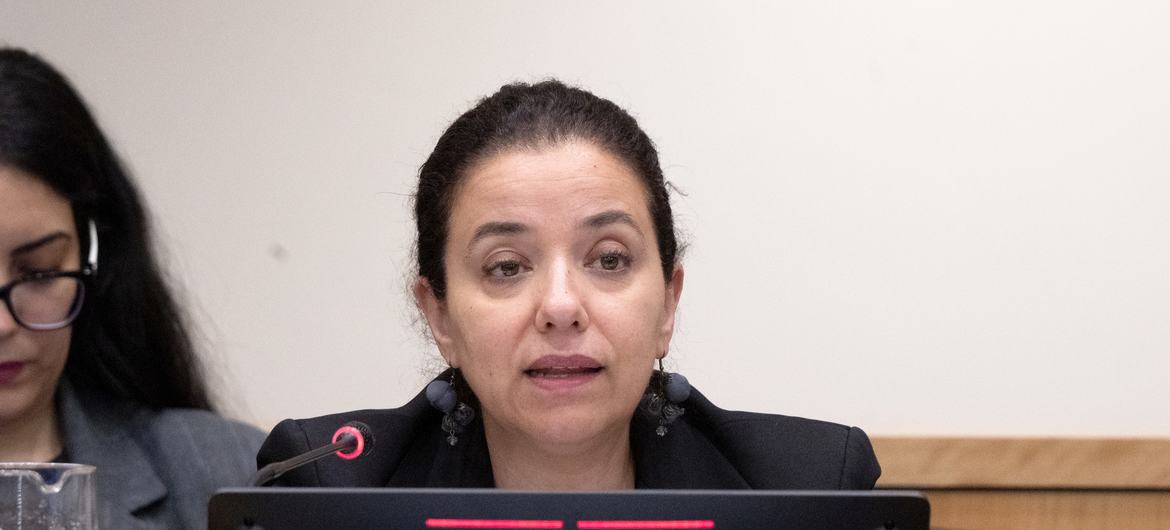 تتحدث ديما الخطيب، مديرة مكتب United Nations للتعاون بين بلدان الجنوب، خلال اجتماع رفيع المستوى.