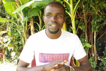 Abel Ongidi huyu, kijana mpenda mazingira na mwanzilishi  wa kikundi cha kijamii cha Mpenda Mazingira Initiative kutoka Kajiado Kenya.