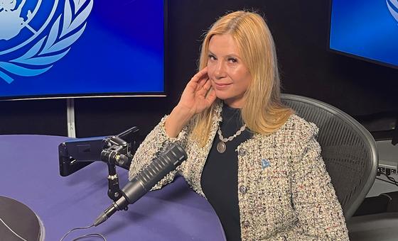 Mira Sorvino, UN Goodwill Ambassador for the global fight against human trafficking.