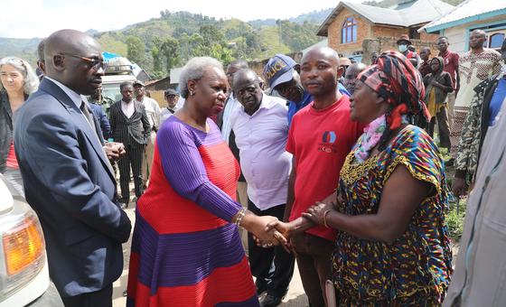 SRSG Bintou Keita akikutana na watu walioathiriwa na maafa huko Kalehe, Kivu Kusini.