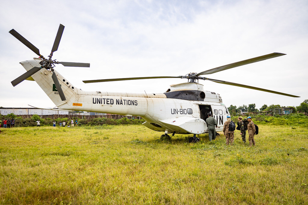 Une équipe de la MONUSCO en mission d'engagement communautaire à Uvira et Sange, dans la province du Sud-Kivu.