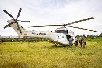 Une équipe de la MONUSCO en mission d'engagement communautaire à Uvira et Sange, dans la province du Sud-Kivu.