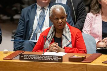 Bintou Keita, Représentante spéciale du Secrétaire général et Cheffe de la Mission des Nations Unies en République démocratique du Congo, informe le Conseil de sécurité de la situation dans le pays.