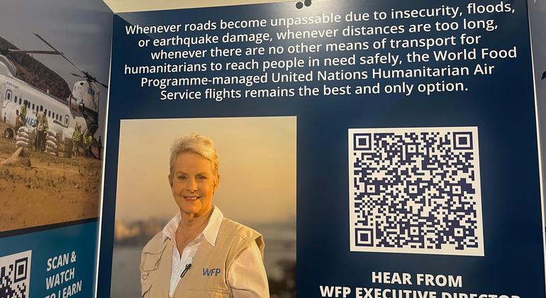 संयुक्त राष्ट्र महासभा के उच्च-स्तरीय सप्ताह के दौरान, संयुक्त राष्ट्र मुख्यालय में संयुक्त राष्ट्र मानवीय हवाई सेवा (UNHAS) की प्रदर्शनी.