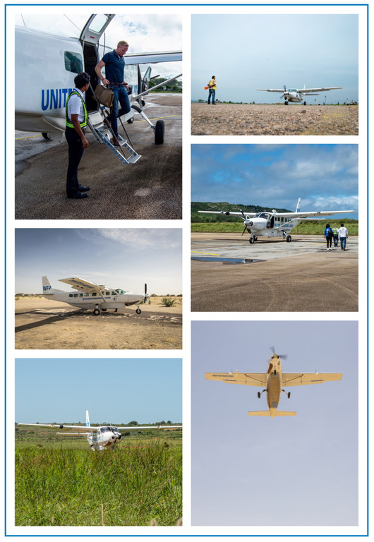 UNHAS Cessna 208 Caravan fleet is one of the most used aircraft present in its operations.