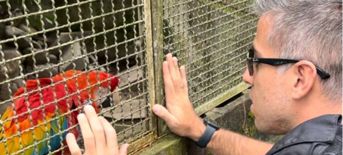 O delegado Guilherme Dias combate o tráfico de animais no Brasil