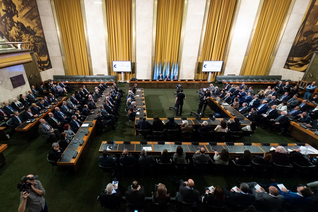 Des images de pourparlers entre le gouvernement syrien et l'opposition à Genève (Archives)