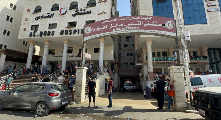 Al-Quds hospital in Gaza remains open.