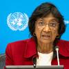 مقبوضہ فلسطینی علاقوں کے لیے اقوام متحدہ کے آزاد بین الاقوامی تحقیقاتی کمیشن کی سربراہ نوی پلے (فائل فوٹو)۔