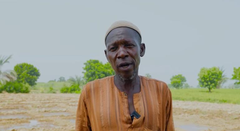 Musa Idris, mkulima mnufaika wa kilimo cha umwagiliaji kutoka Jimbo la Jigawa, kaskazini mwa Nigeria. 