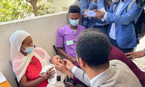 Ethiopia kicks off a nationwide integrated measles vaccination campaign targeting over 15.5 million children