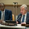 اقوام متحدہ کے سیکرٹری جنرل انتونیو گوتیرش فلسطینیوں کے حقوق سے متعلق اقوام متحدہ کی کمیٹی سے خطاب کر رہے ہیں۔