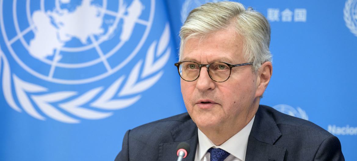 Заместитель Генерального секретаря ООН по вопросам миротворческих операций Жан-Пьер Лакруа. 