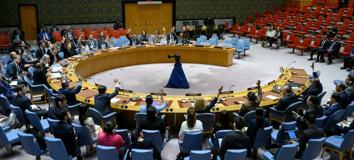 مجلس الأمن يصوت على قرار بشأن تجديد تفويض بعثة الأمم المتحدة لمساعدة العراق (يونامي).