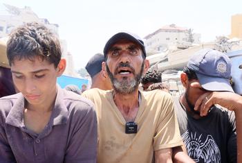 Bassam Abu Odeh, a displaced person from Beit Hanoun in western Gaza City.