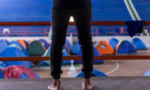 Albergue temporal para desplazados en Ocaña, Colombia