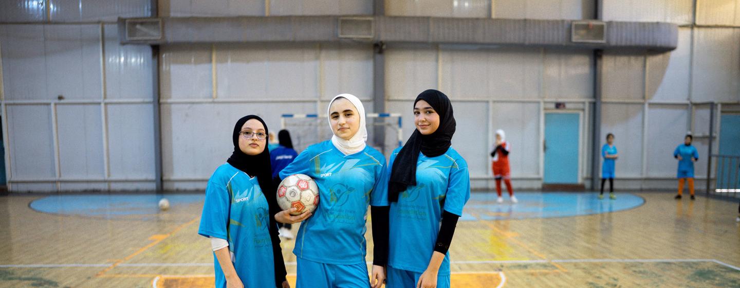 Hadeel, Rama, and Zubaida are local celebrities in Mosul and have inspired many young women and girls to take up sports.