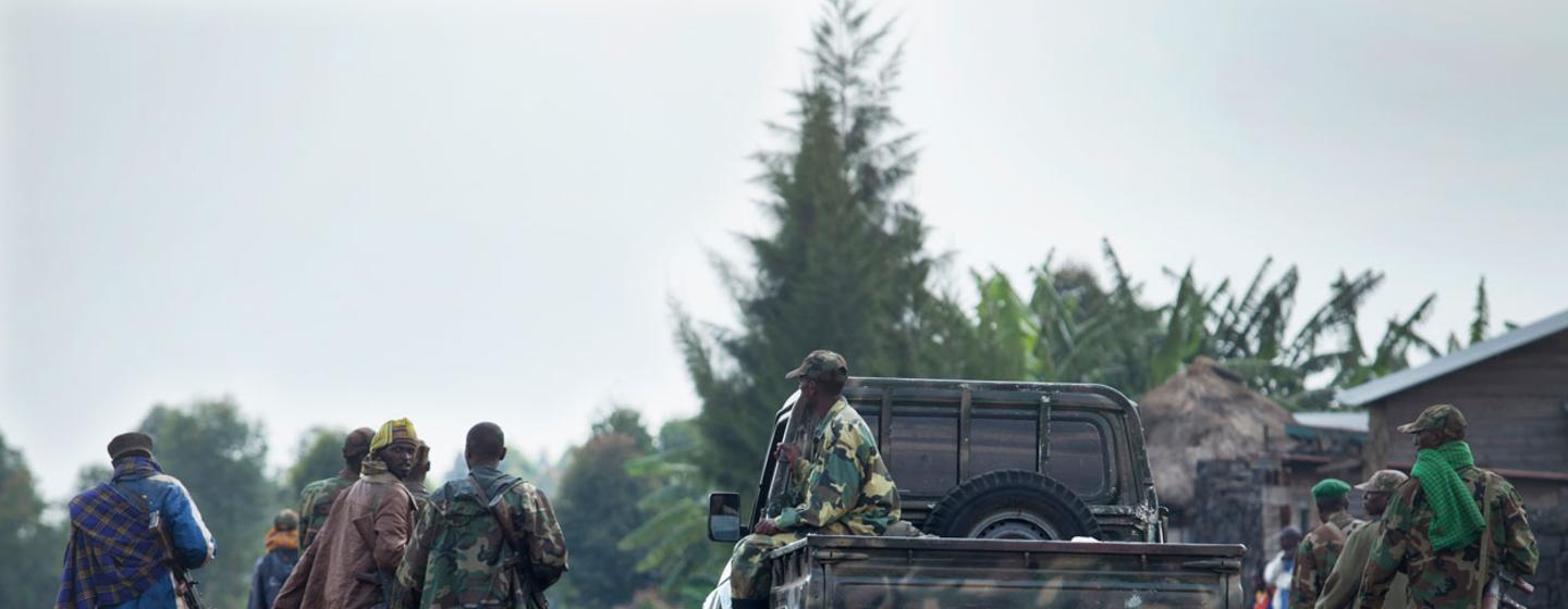 Des combattants du M23 se dirigent vers Goma en République démocratique du Congo( photo d'archives)