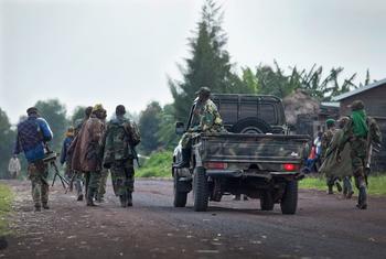 M23 fighters head towards Goma in the Democratic Republic of the Congo. (file)