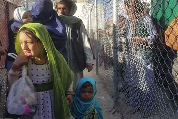 گرفتاریوں اور ملک بدری سے بچنے کے لیے بلوچستان کے سرحدی علاقے چمن میں افغان خاندان مہاجر کیمپ چھوڑ رہے ہیں۔