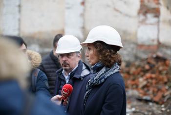 Генеральный директор ЮНЕСКО Одри Азуле побывала с двухдневным визитов в Украине. 