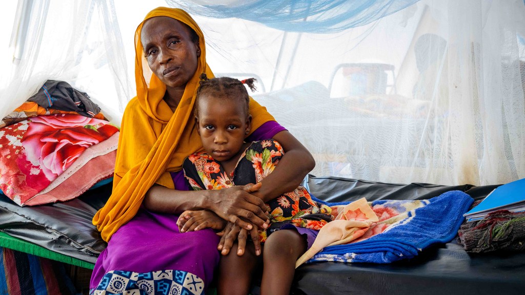 Навали в лагере для вынужденных переселенцев в Чаде.