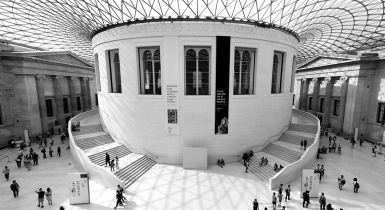 Здание Британского музея в Лондоне.