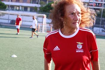 Пеший футбол положительно сказывается на состоянии пожилых людей.