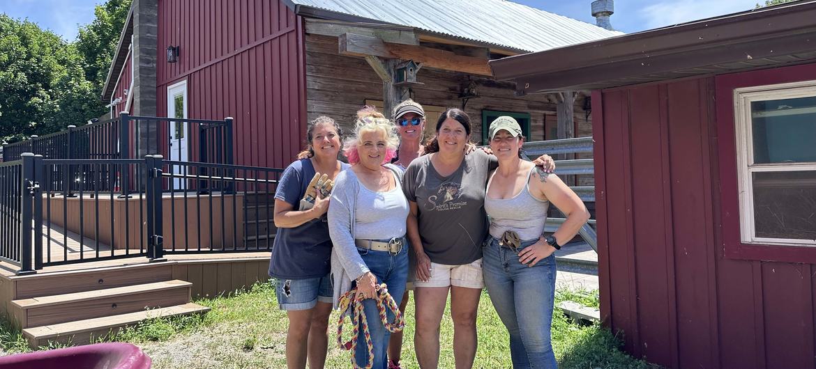 The Spirit's Promise farm is run by a close-knit team of women. The Spirit's Promise farm is run by a close-knit team of women.