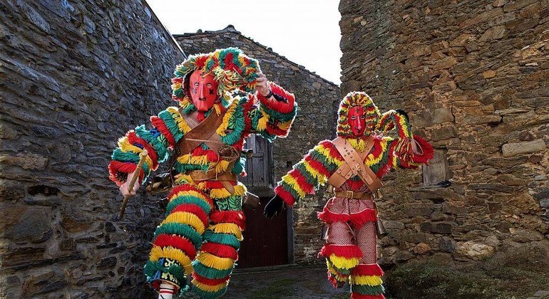 Fiestas de invierno del Carnaval de Podence, en Portugal, inscritas en 2019 en la Lista Representativa del Patrimonio Cultural Inmaterial de la Humanidad de la UNESCO.